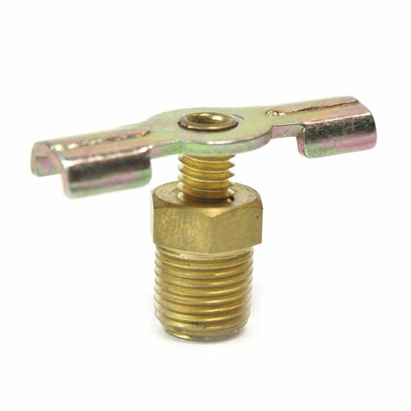 Interstate Pneumatics 1/8 Inch Male NPT Wing Flange Type Drain Cock Valve VP21 - main